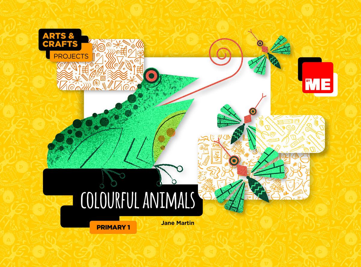 Byme. Arts-craft. Colourful animals