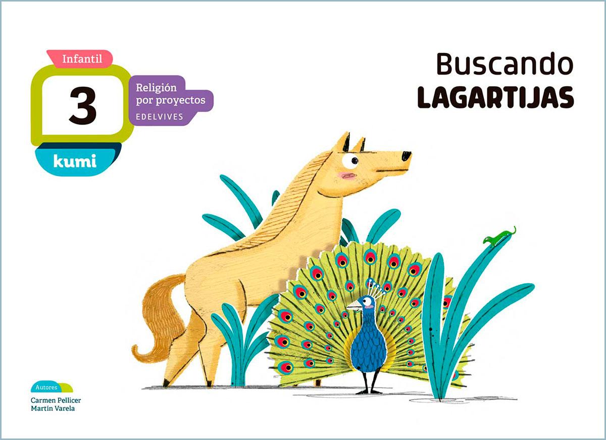 Kumi. Infantil. Material del alumnado. Buscando lagartijas